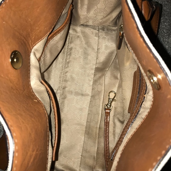 Michael Kors Leather Hamilton East West Satchel - Picture 7 of 8